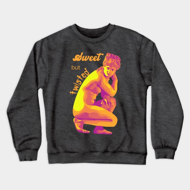 Sweet But Twisted Crewneck Sweatshirt by Slightly Unhinged